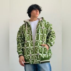 Men’s Knockout Olive Green | Gardenia | Brown Hoodie